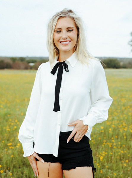 White Ladies Dress Shirt - MAT2679 - Blair's Western Wear Marble Falls, TX