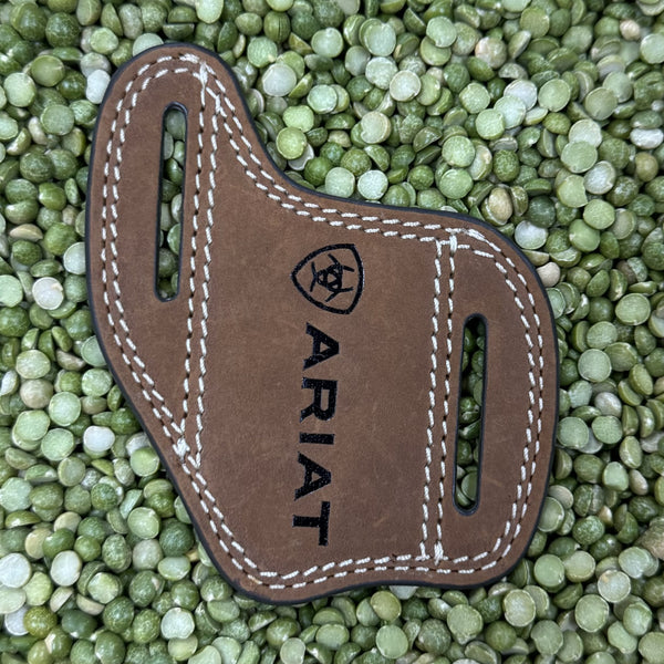 Brown Ariat Logo Knife Sheath - A1800444 - Blair's Western Wear Marble Falls, TX