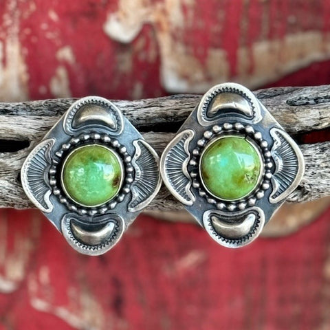 Green Stone Earrings - SWGRSQ - BLAIR'S Western Wear located in Marble Falls TX 