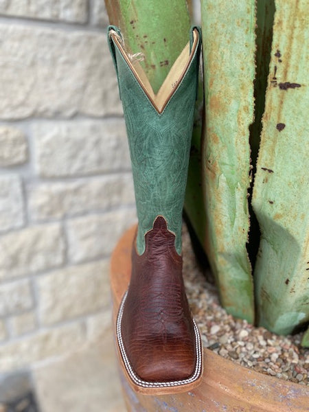 Anderson Bean Men's Square Toe Bison Leather Boots (340333) - BLAIR'S Western Wear in Marble Falls TX