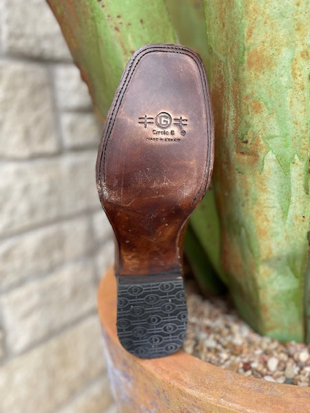 Men's Corral Square Toe Leather Roper (L5889) - BLAIR'S Western Wear located in Marble Falls Tx.