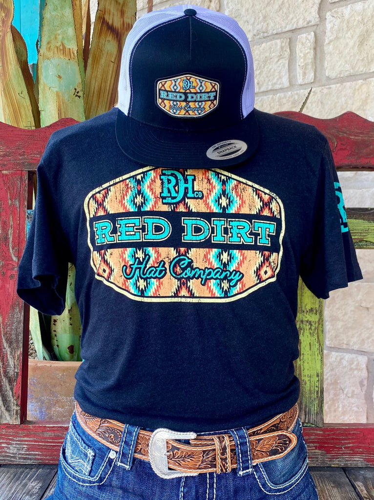 Men's Black Aztec Red Dirt T-Shirt - RDHCT131 - BLAIR'S Western Wear located in Marble Falls TX