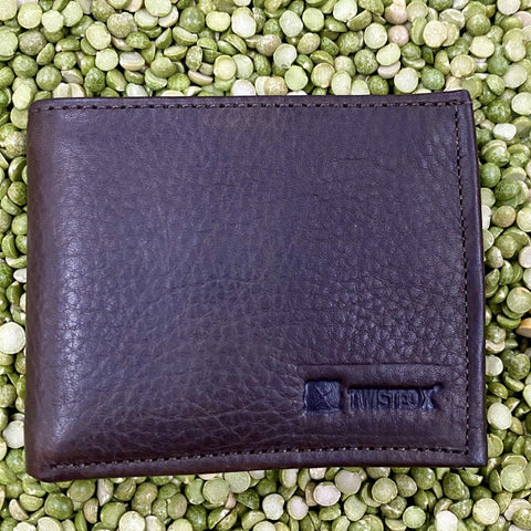 Chocolate Leather Men's Bifold Wallet - XWW7