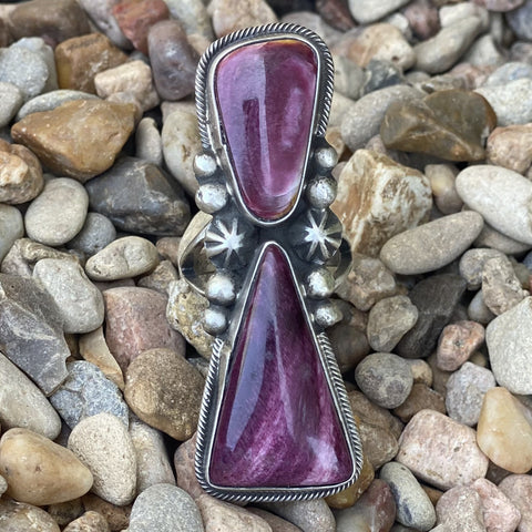 Charoite Triangle Ring - DBLGEO - BLAIR'S Western Wear located in Marble Falls TX 