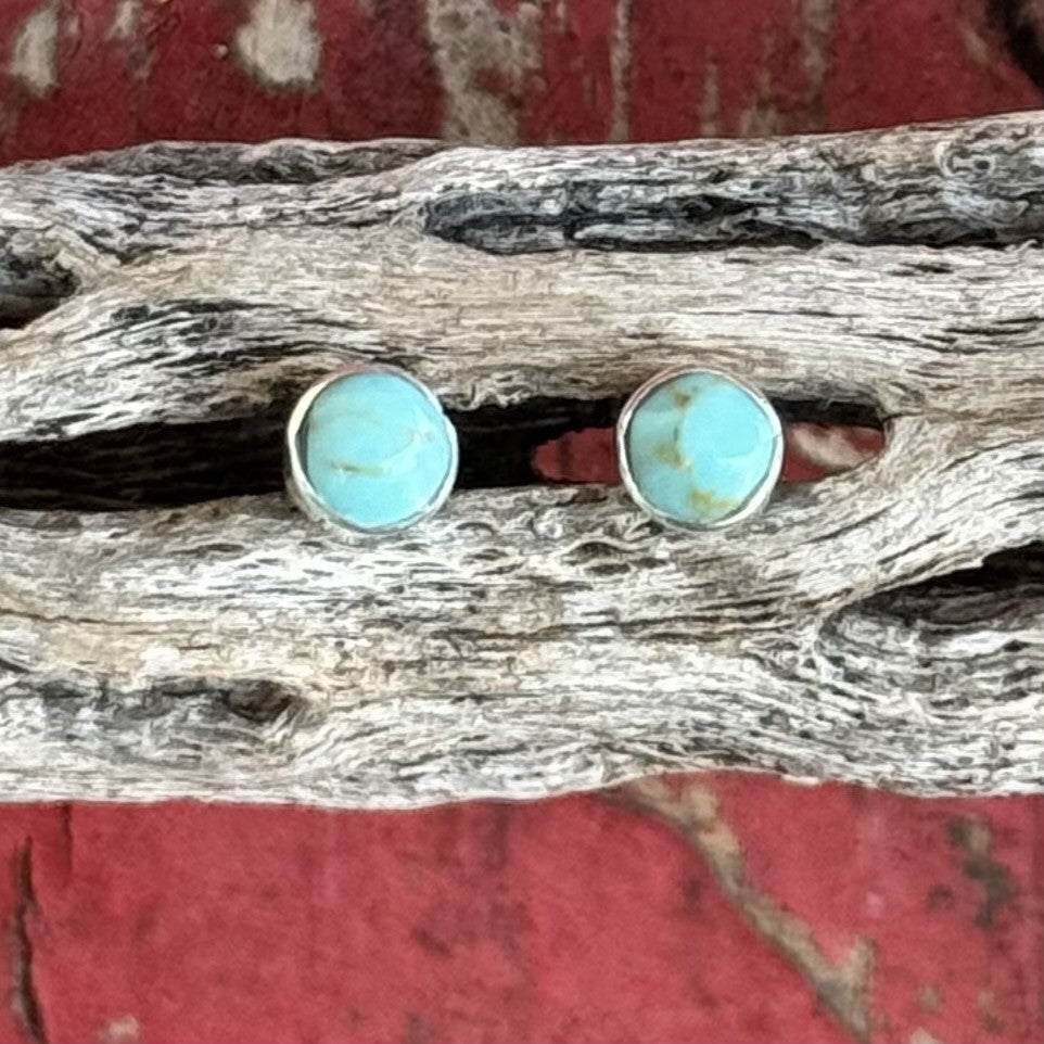 Turquoise Dot Earrings - T199 - BLAIR'S Western Wear located in Marble Falls TX