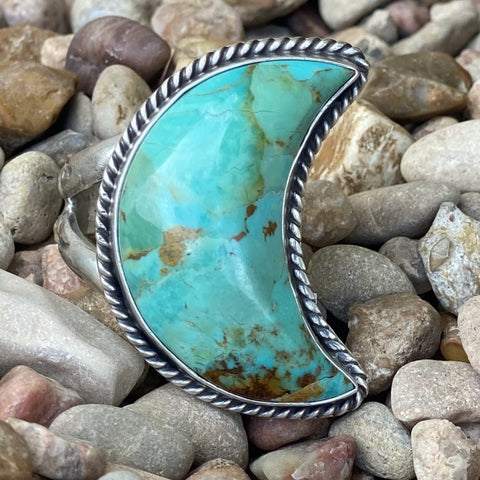 Turquoise Stone Moon Ring - OVMOON - BLAIR'S Western Wear located in Marble Falls TX - 