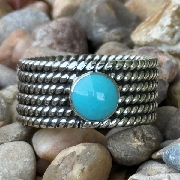 Turquoise Stacked Ring - T5239-T - BLAIR'S Western Wear located in Marble Falls TX