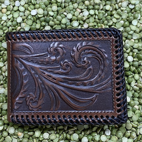 Brown Western Leather Bifold Wallet - D250014702, Blair's Western Wear Marble Falls, TX