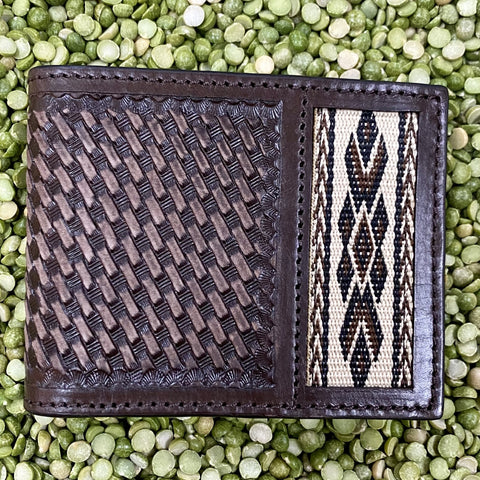 Chocolate & Natural Men's Bifold Wallet - WF144B