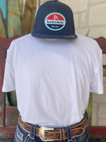 Men's White Solid Burlebo T-Shirt - 0008GTTCW - BLAIR'S Western Wear located in Marble Falls TX