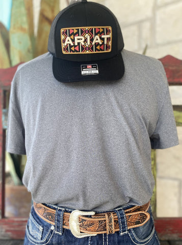 Men's Burlebo Solid Gray T-Shirt - 0008GTTSGRY - BLAIR'S Western Wear located in Marble Falls TX