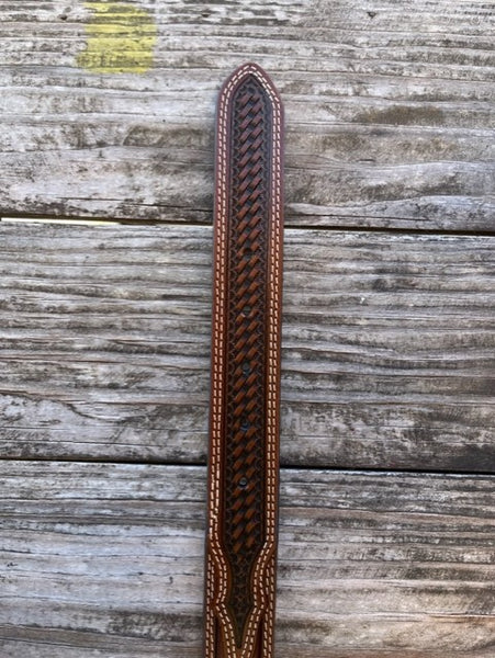 Kid's Tooled Leather Western Belt with Texas Star Conchos - 815 - Blair's Western Wear Marble Falls, TX