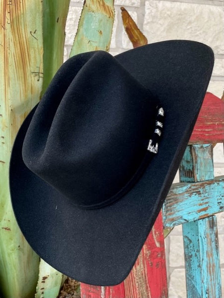 Resistol Cowboy Black Felt Hat - Logan RFLGAN52420 - Blair's Western Wear Marble Falls, TX