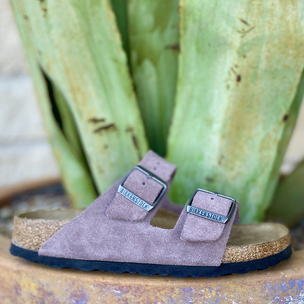 Lilac Birkenstock Women's Suede Arizona - 1028742 - Blair's Western Wear