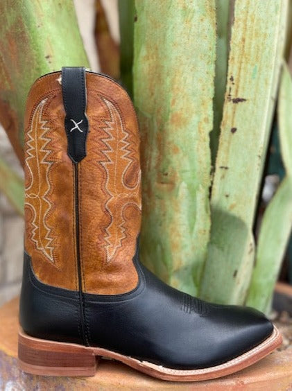 Twisted X Men's Black and Pumpkin Boot - MRAL038 - BLAIR'S Western Wear in Marble Falls TX