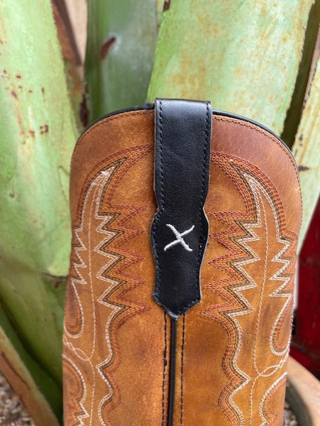 Twisted X Men's Black and Pumpkin Boot - MRAL038 - BLAIR'S Western Wear in Marble Falls TX