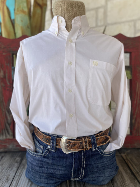 Men's Natural Cinch Long Sleeve - MTW1105781 - BLAIR'S Western Wear located in Marble Falls TX