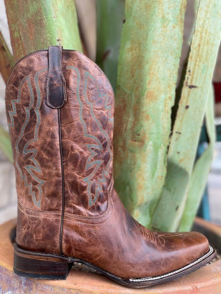 Men's Corral Square Toe Leather Roper (L5889) - BLAIR'S Western Wear located in Marble Falls Tx.