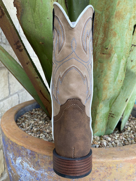 Roper Kid's Boot in Brown & Tan - 91619003368 - BLAIR'S Western Wear located in Marble Falls TX