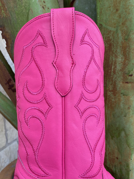 Corral Kid's Hot Pink Boot - T0148 - BLAIR'S Western Wear located in Marble Falls TX