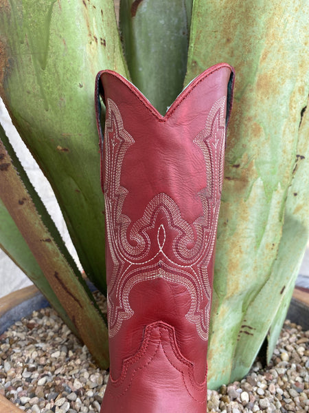 Corral Kid's Red Embroidery Boot - T0173 - BLAIR'S Western Wear located in Marble Falls TX