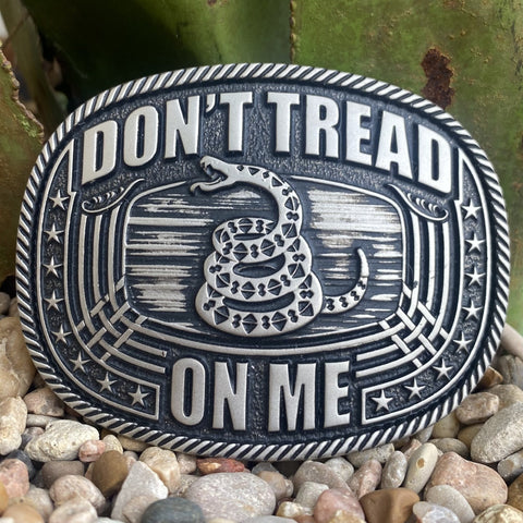 Montana Don't Tread on Me Buckle with Snake - A903 - BLAIR'S Western Wear located in Marble Falls TX