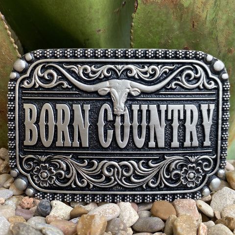 Montana Born Country Attitude Buckle - A907 - BLAIR'S Western Wear located in Marble Falls TX