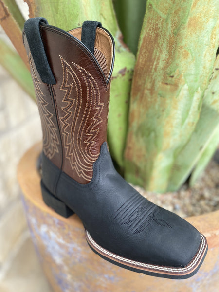 Ariat Men's Sport Big Country Cowboy Boot in Black & Brown - 10053629 - BLAIR'S Western Wear located in Marble Falls TX