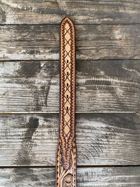 Men's Tooled Leather Belt - D100016302 - BLAIR'S Western Wear located in Marble Falls TX