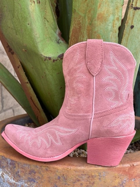 Ariat Pink Western Boot in Suede - 10050900 - Blair's Western Wear in Marble Falls, TX