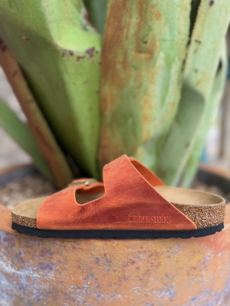 Burnt Orange Birkenstock Women's Arizona Sandal  - 1026592 - Blair's Western Wear in  Marble Falls