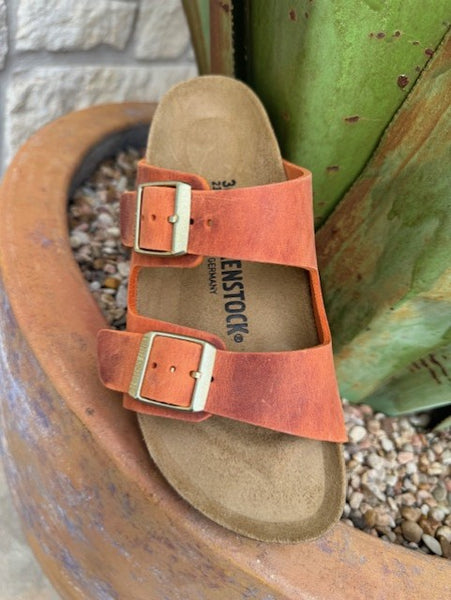 Burnt Orange Birkenstock Women's Arizona Sandal  - 1026592 - Blair's Western Wear in  Marble Falls