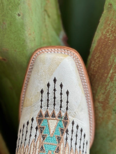 Corral Women's Square Toe Leather Boot with Bird imprint (Z5219) - BLAIR'S Western Wear located in Marble Falls Tx.