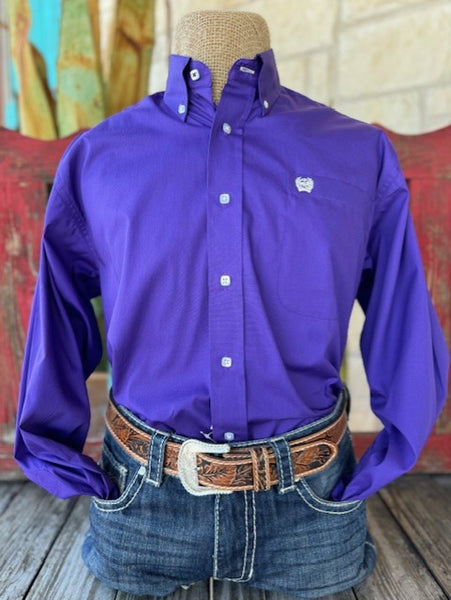 Men's Purple Cinch Long Sleeve Stock - 1103802 - BLAIR'S Western Wear located in Marble Falls TX