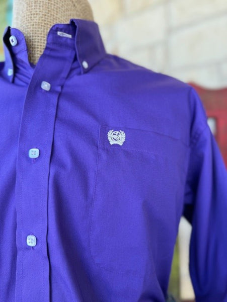 Men's Purple Cinch Long Sleeve Stock - 1103802 - BLAIR'S Western Wear located in Marble Falls TX