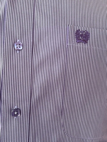 Men's Cinch Purple & Lilac Striped Long Sleeve Button Down (MTW1105736) - BLAIR'S Western Wear located in Marble Falls TX