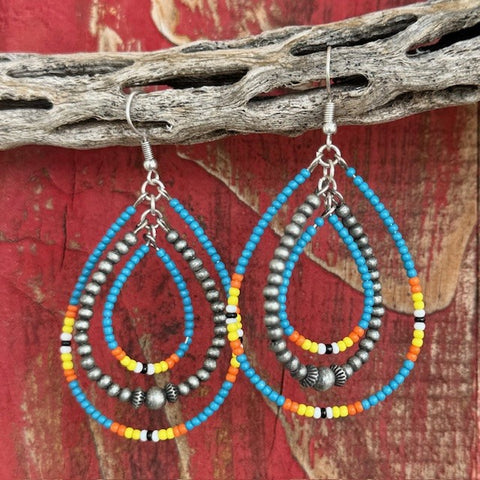 Montana Silversmith 3 Piece Teardrop Beaded Earrings - AER5565 - BLAIR'S Western Wear located in Marble Falls TX