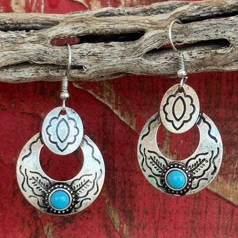 Montana Subtle Southwest Attitude Earrings - AER5921 - BLAIR'S Western Wear located in Marble Falls TX