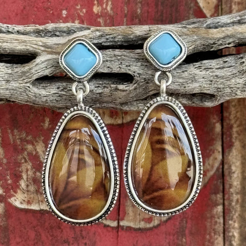 Montana Sunlit Blossom Attitude Earrings - AER5924 - BLAIR'S Western Wear located in Marble Falls TX