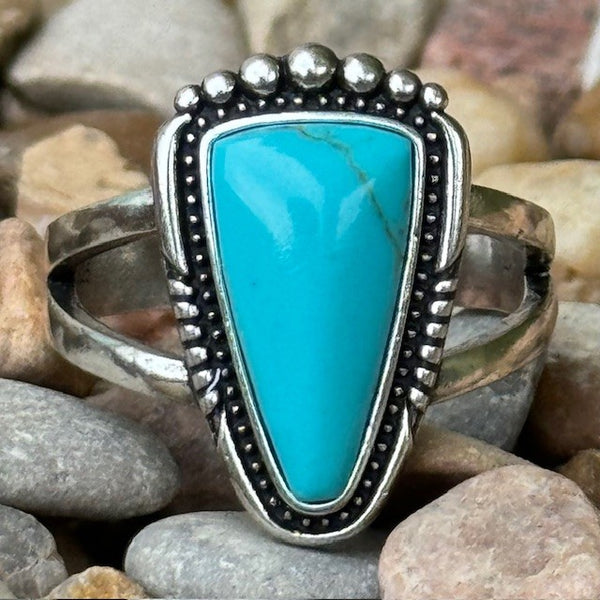 Montana Ways of the West Turquoise Ring - RG5485 - BLAIR'S Western Wear located in Marble Falls TX 