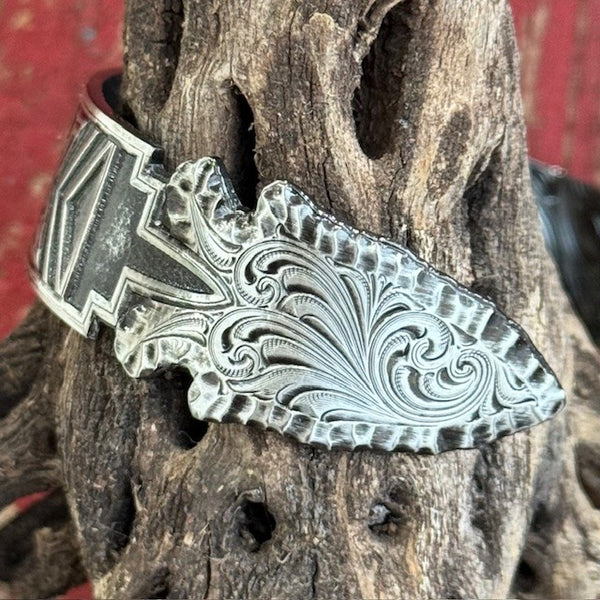 Montana Old West Arrowhead Cuff Bracelet - BC5677- BLAIR'S Western Wear located in Marble Falls TX