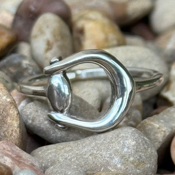 Silver Horse Bit Ring - T5129X - BLAIR'S Western Wear located in Marble Falls TX 