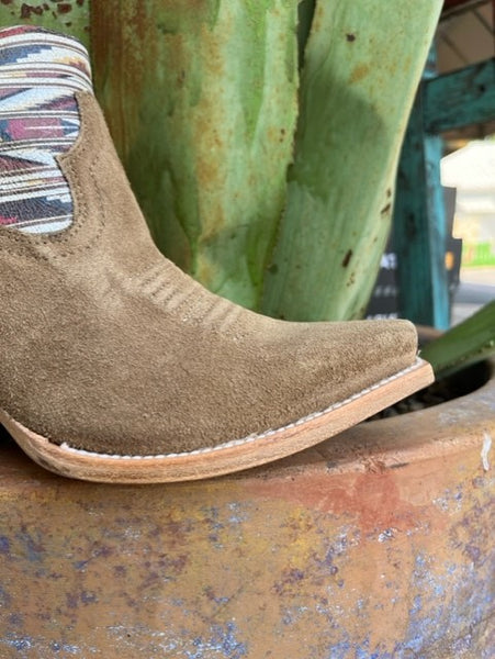 Ladies Arait Aztec & Tan Roughout Bootie - 10046971 - Blair's Western Wear Marble Falls, TX