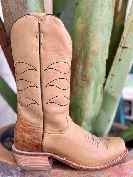 Men's Hyer Boot In Oiled Tan Cutter Toe and Riding Heel - HM12010 - Blair's Western Wear Marble Falls, TX 