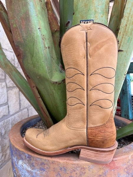 Men's Hyer Boot In Oiled Tan Cutter Toe and Riding Heel - HM12010 - Blair's Western Wear Marble Falls, TX