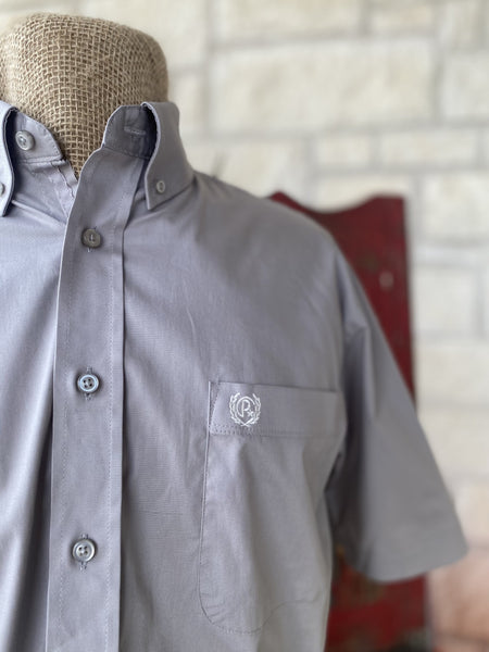 Men's Light Gray Pan Handle Short Sleeve - PMB3S03201 - BLAIR'S Western Wear located in Marble Falls TX