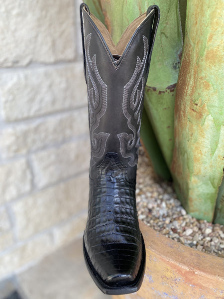 Corral Men's All-Black Caiman Boot - A4579 - BLAIR'S Western Wear located in Marble Falls TX