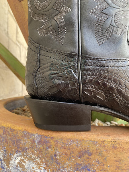 Corral Men's All-Black Caiman Boot - A4579 - BLAIR'S Western Wear located in Marble Falls TX