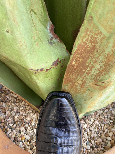 Corral Men's All-Black Caiman Boot - A4579 - BLAIR'S Western Wear located in Marble Falls TX