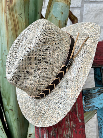 Brown Stetson Alder Golf Straw Hat - OSALDR203005SO - Blair's Western Wear Marble Falls, TX